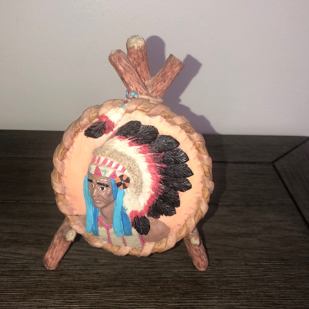 Young’s 1996 native american face on teepee figurine
